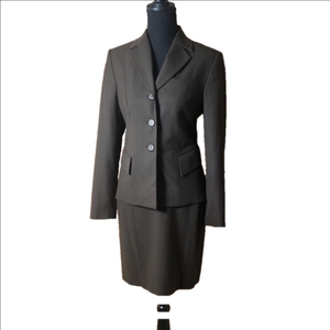 The Limited Brown Blazer Skirt Suit, Size XS/2